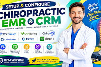 setup chiropractic erm chirotouch chirospring chirohd chirofusion ezbis drchrono