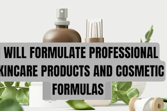 formulate skincare products and cosmetic formulas