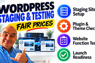 stage and test wordpress instances
