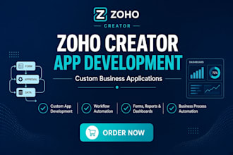 build zoho creator business apps, workflows, and custom business applications