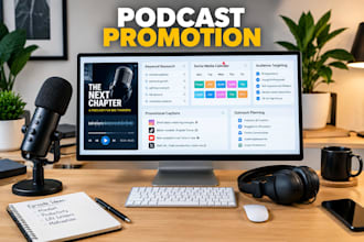 promote your podcast with targeted podcast marketing, social media and promotion