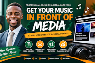 pitch your music to blogs, music websites and media outlets