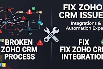 fix zoho CRM workflows integrations and automation issues
