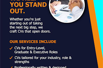 design a professional promotional flyer