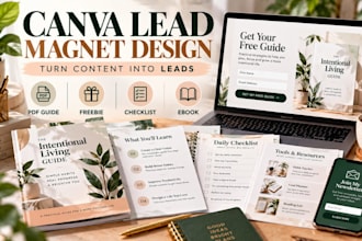 design canva lead magnet PDF ebook and freebie for coaches