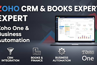 setup zoho CRM books one and business automation