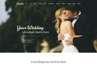 build squarespace wedding planner website event coordinator bridal service site