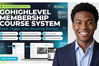 build a membership site, online course or paid community in gohighlevel