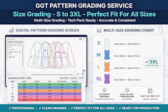 ggt pattern making and marker making for garments