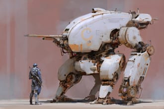 design spectacular robots, cyborgs and mechs
