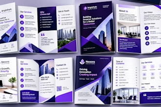 design digital business brochure trifold brochure brifold and PDF brochure