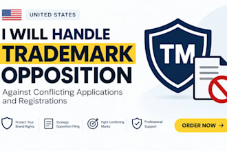 handle trademark opposition against conflicting applications and registration