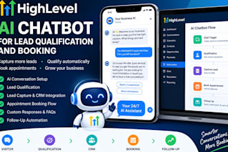 set up gohighlevel ai cgatbot for lead qualification and booking
