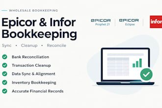 sync cleanup reconcile epicor prophet 21, epicor eclipse, infor for wholesale
