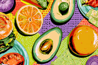 food pop art of your food pop art