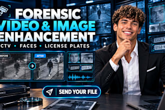 enhance forensic cctv video, image, license plate for court admissible evidence
