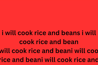 cook rice and bean
