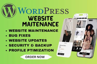 wordpress website maintenance, management and support