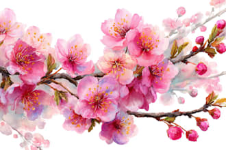 create custom flower and plant illustrations