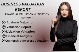 provide CPA business valuation, financial valuation litigation valuation report