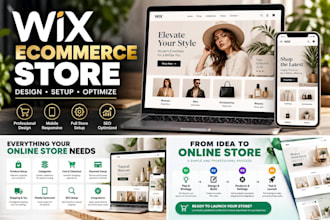 design build and optimize a professional wix ecommerce website and online store