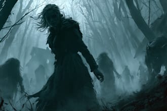 paint horror or urban fantasy art