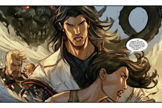 create comic characters and panel illustrations