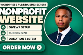 build nonprofit wordpress website with givewp or fundengine