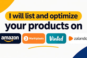 list and optimize your products on amazon marktplaats vinted and zalando