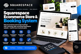 set up a squarespace ecommerce store and booking system acuity scheduling