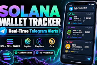 build a solana wallet tracker and telegram alert bot