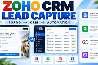 setup zoho crm forms to capture leads and automate lead follow up workflows