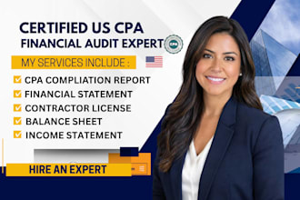 prepare and sign CPA compilation financial statements for contractor license