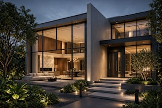 create photorealistic 3d architectural rendering and visualization