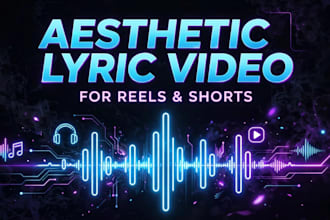 create aesthetic lyrics video
