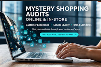 conduct mystery shopping audits both online and in store
