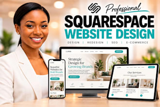 design squarespace wbsite redesign squarespace website ecommerce, booking, SEO