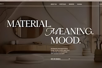 design custom wix wardrobe interior designer website and home decor website