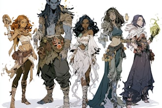 create custom dnd, rpg, and character art