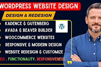 build redesign wordpress website with kadence gutenberg beaver divi