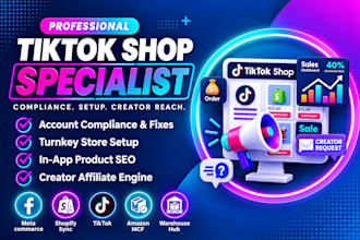 setup tiktok shop fix tiktok dropshipping tiktok shop marketing tiktok shop ads