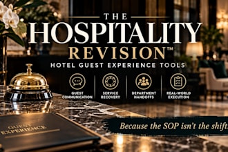 create realistic hotel guest service training tools