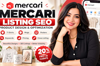 design mercari t shirts, mugs, posters and optimize mercari product listings