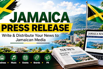 write and distribute jamaican press release to top 300 premium jamaica news site