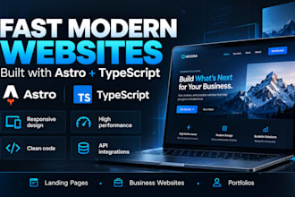 build a fast modern website with astro and typescript