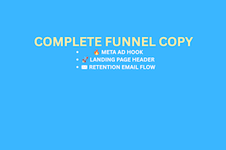 write your complete marketing funnel copy from ads to emails