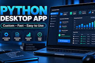 build custom python desktop app excel automation calculator windows software