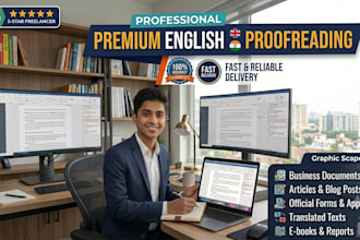 do professional english and hindi proofreading