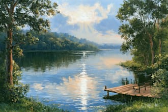 landscape oil painting art