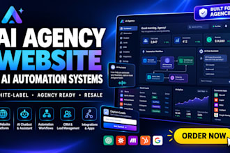 create ai agency website with ai automation and white label systems